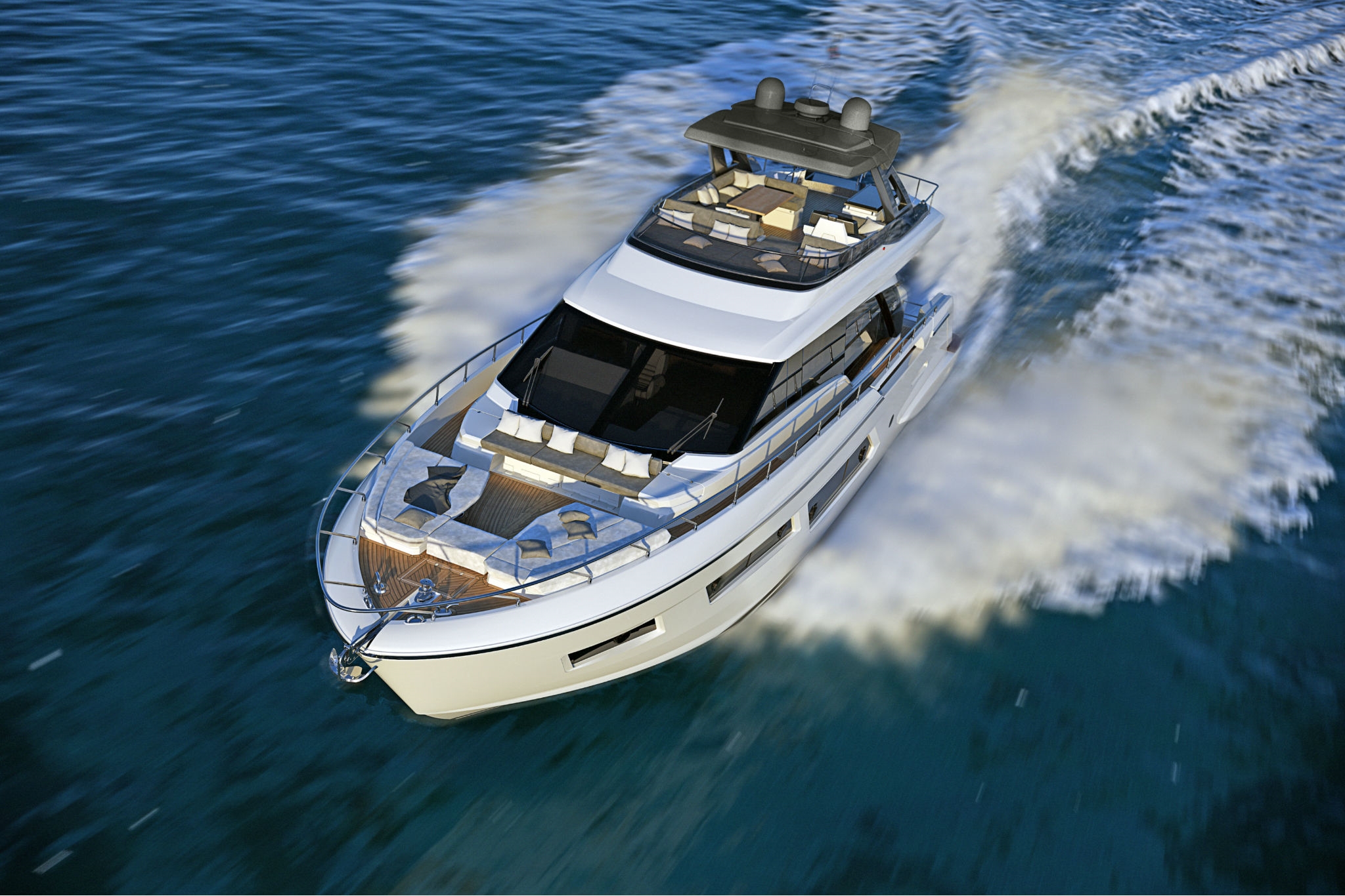 Открыт предзаказ новой модели яхты Ferretti Yachts 670!