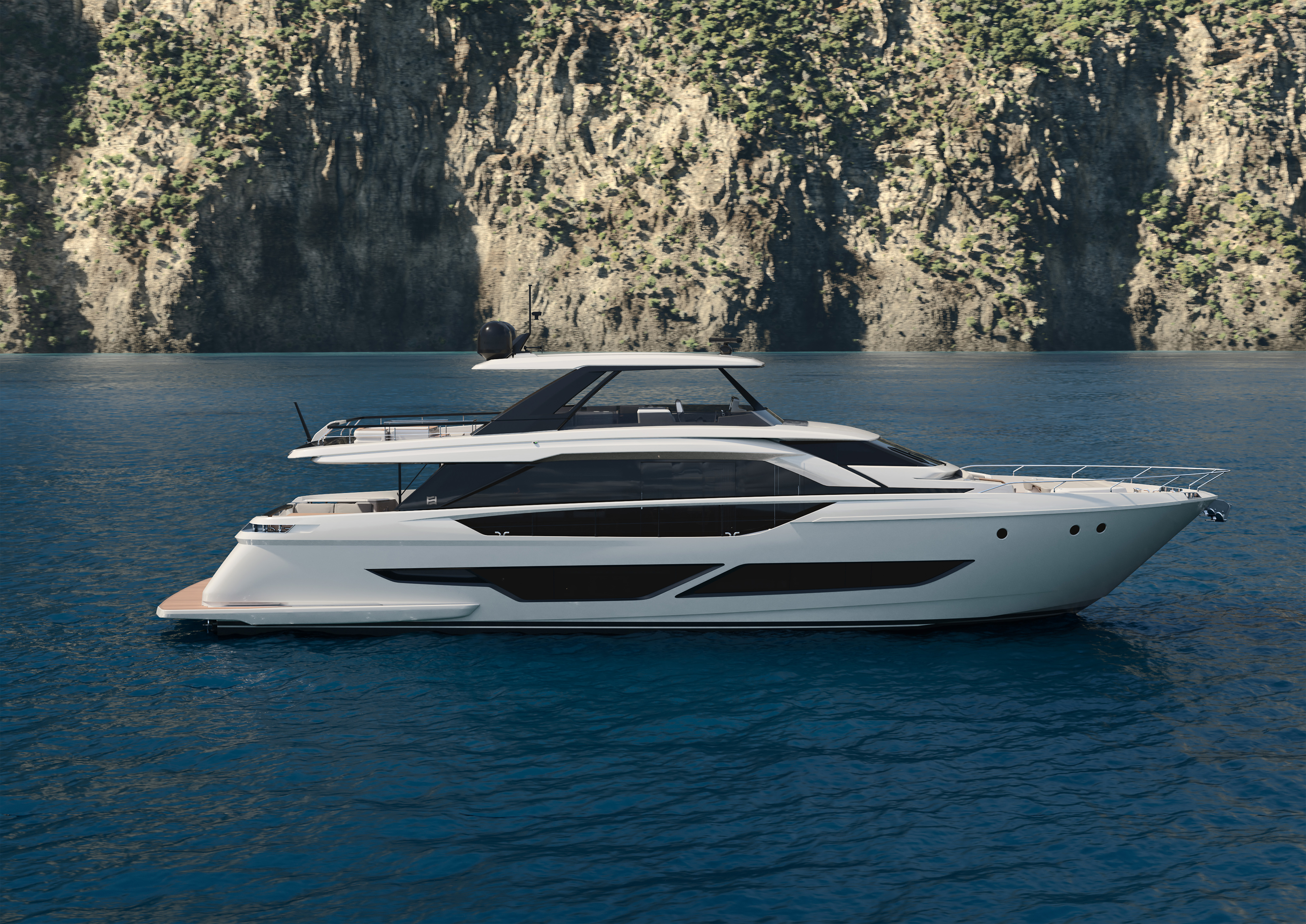 Представлен проект Ferretti Yachts 860, самой ожидаемой яхты 2022 года