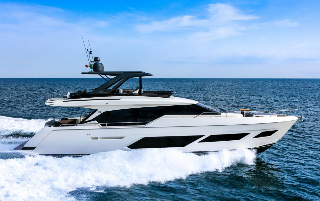 Новая Ferretti Yachts 720 доступна к немедленной поставке 